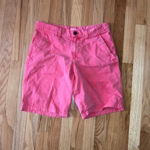 Boys coral khaki shorts